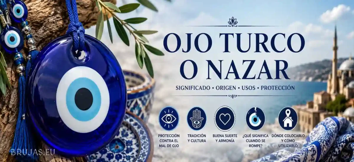 El ojo turco o nazar: significado, origen y usos de este amuleto protector